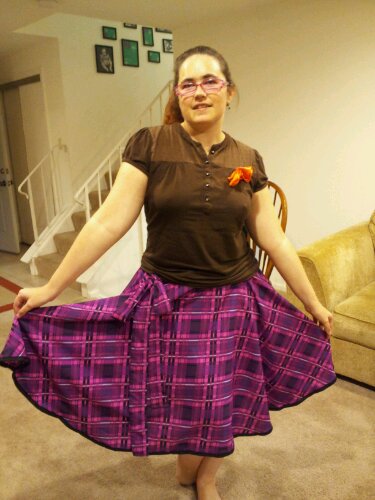Tra la la me in the plaid skirt