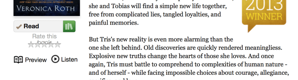 Allegiant on Goodreads