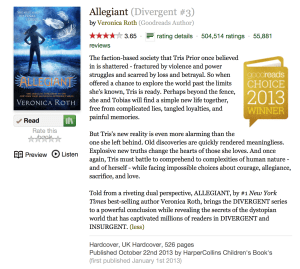 Allegiant on Goodreads
