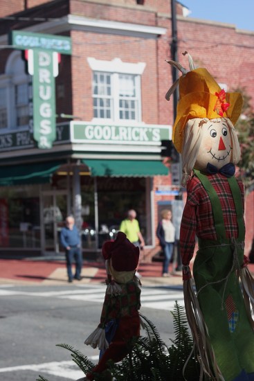 Scarecrow across from Goolrick's.