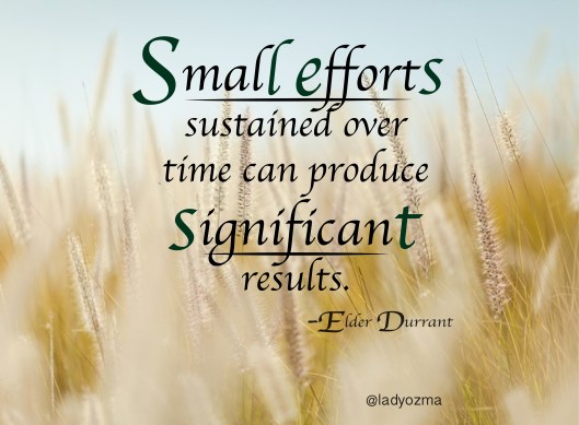Small Efforts