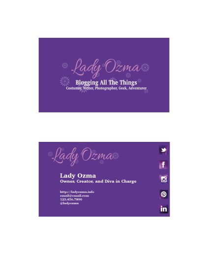 I really should print these (only with real information). 