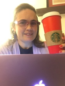 I've got my macbook and my "Let's complain" Starbucks Red Cup!