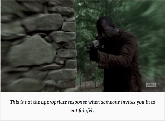 This is not an appropriate reaction at all