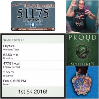 Me and the Molly Weasley ugly jumper run stats